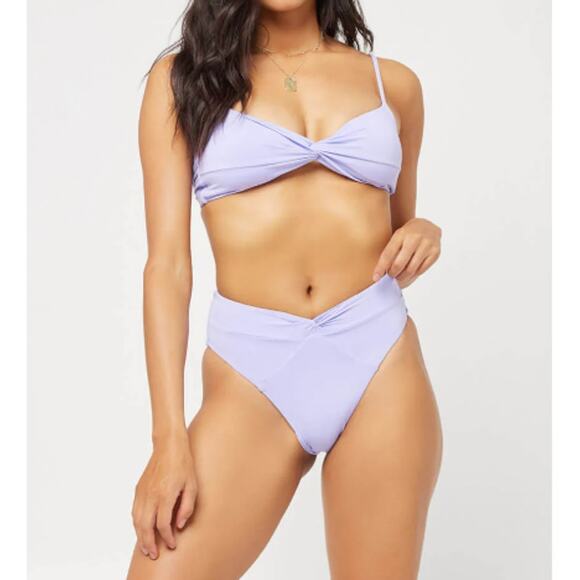 L*Space Nancy Lee Bikini Bottom Bitsy In Wisteria S - Picture 10 of 10